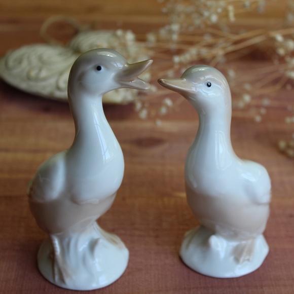 OTAGIRI Japan vintage porcelain geese ducks figurines set of 2 - Picture 11 of 11